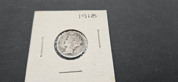 1918 Mercury Dime Coin