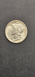 1944 P Uncirculated Mercury Dime 90 Silver