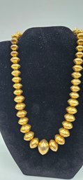 16 1/2' Brass Bead Necklace On Chain
