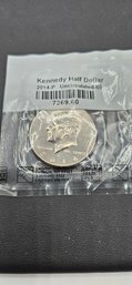 2014-P Kennedy Half Dollar Uncirculated-60 Coin