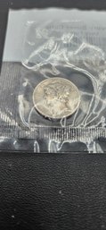 1936 Mercury Silver Dime Coin - Very Fine