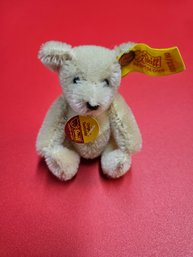 Miniature 4' Steiff Fully Jointed White Original Teddy Bear