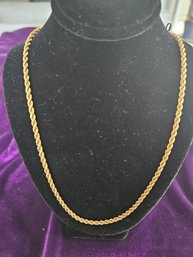 1/20 12k GF 30' Rope Chain Necklace - 18 Grams