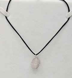 Contemporary Silver & Black Necklace With Tourmaline Gemstone