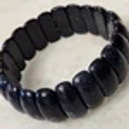 Pretty Blue Goldstone Section High Quality Stretch Bracelet