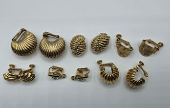 Napier Clip On Earring Lot - 6 Pr