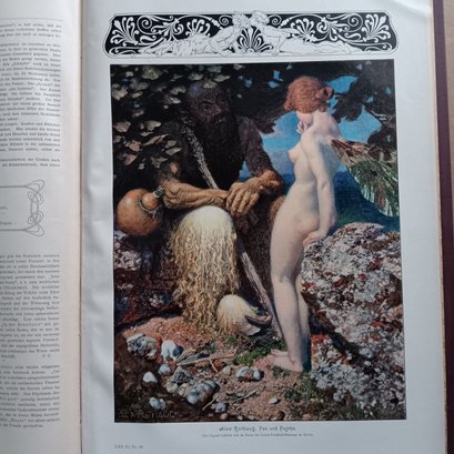 Paintings & Sculptures Folio Size, 216 Pgs, 'Moderne Kunst In Meister Holzschnitten IX'. Richard Bong 1890
