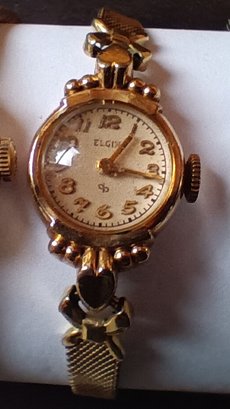 7 Vintage 17Jewel Watches, Elgin, Waltham, Gruen, Wittnaur, Most 10k GF, Wound Not Running