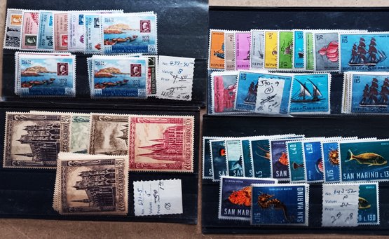 Large Collection Of San Marino Stamps