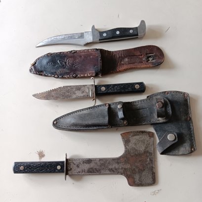 Lot Of Knives And Hatchet (Imperial)