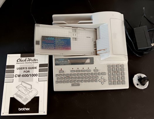 Check Writer Machine, Brother Co, User Manual, Extras, Working Condition