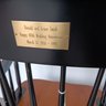 Commemorative Hitchcock Arm Chair, Anniversary  Plaque Attached, 1st Of 2 Chairs, VG Condition