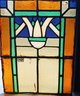 Antique Stained Glass Window, Hand Made Prairie Style Window,  No Frame  One Fractured Glass - See Last Photo