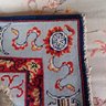 100 Wool Rug, Vintage Center Medalion Oriental Style Rug,  Made In Belgium,  10 By 8  Needs Cleaning