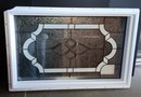 New Decorative Window, Insulated Beveled Glass Unused, 24x 37.5 Inch