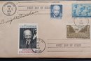 Signed FDC Envelope, Dwight D. Eisenhower,  Triple Cancelled Post Mortem: 1969 & 1970