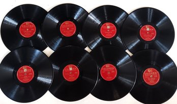 1940-50s Frank Sinatra 78 RPM Records: White Christmas, Autumn In NY, 8 Total,