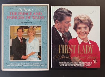 Two Biographical Books Featuring Diana & Charles And Nancy Reagan