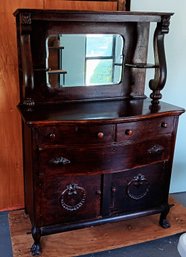 Antique Dining Room Sideboard, Circa 1900, Ready For Restoration