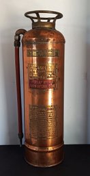 Grinnel 1930s Copper & Brass Fire Extinguisher