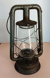 Antique 'Supreme' Oil Lantern, Original Glass Globe