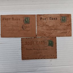 Antique Leather Post Cards, 1904