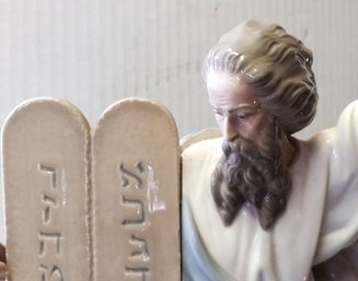 Lladro Moses Figurine  The Ten Commandments, Sculpted By Francisco Catala, Broken Index Finger