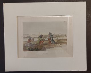 Antique 1857 'Co-co-pas,' Chromolithograph By Sarony, Major & Knapp, Arizona Yuma Indians