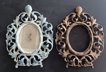 Early 20th Century Rococo Ornate Metal Picture Frames