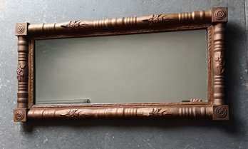 Federal Style Column Mirror (circa 1850-1870), Use & Age Bumps, Size 18x 36'