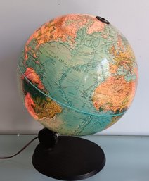 Mid-century Illuminated Danish Globe W/ Interior Tracking 'dot' Of Light (photo #2}, Scan-Globe , Denmark 1972