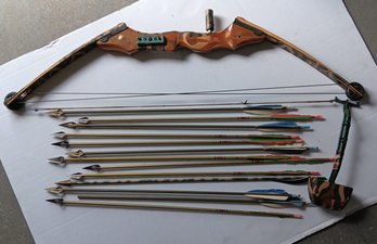 Compound Hunting Bow  & Arrows (Used Condition), Bear Co.