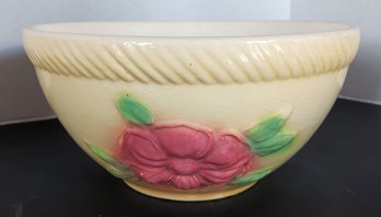 Vintage Hull 10 Inch Bowl, Sunglow Yellow