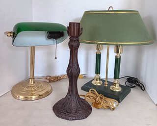 Lot Of 3 Table Lamps