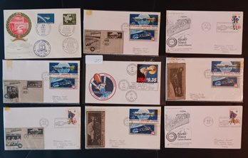 Set Of 9 US Space Issue First Day Covers