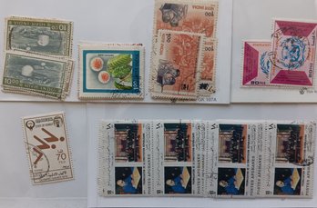 Collection Of Stamps From Kuwait, India, Others
