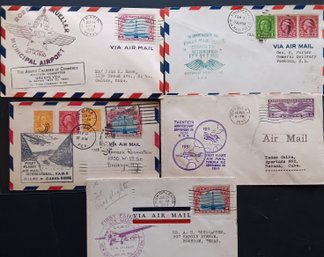 Collection Vintage Air Mail Covers, Large Lot 70 Plus Envelopes, Good Condition