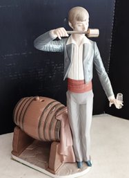 Lladro Wine Taster,  Sommelier Figurine,