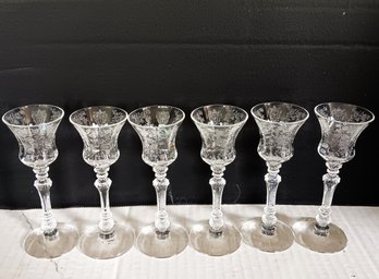 Cambridge 'Rose Point' Cordial/ Shot Size Glasses, Set Of 6