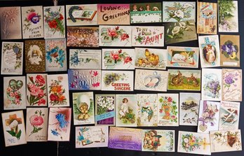 Vintage Post Cards: Easter & Greetings, 46 Cards