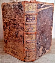 Antique 1719 Religious Instruction-Doctrine-Ethics, French Catechism, Good Condition 480 Pgs
