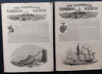 19th Century Ephemera, 2 'Illustrated London News' Dated 1847 - Politics, Human Interest, News