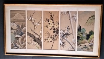 Vintage Japanese Water Colors , Native Scenes, Some Signed