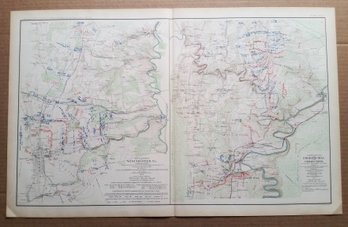 1864 Civil War In Virginia - Gen. Sherman, 'Official Records, The Union & Confederate Armies',  29x 18'