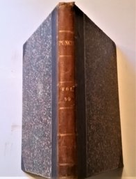 Antique 1886 'Punch' 6 Month Collection Of News, Cartoons, Politics, Etc