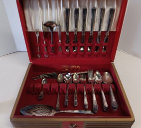 Vintage Silverware Set W/ Additional Serving Pieces