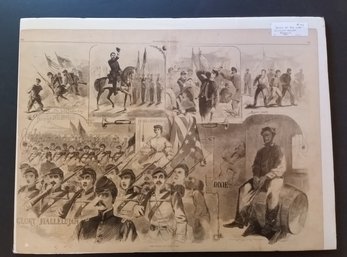 Antique Civil War Publication 'Songs Of The War' Signed Winslow Homer From Harpers Weekly