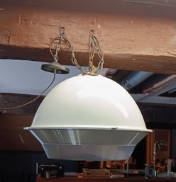 Modern Industrial High-Bright Type Fixture, 22' Diameter, Hairline Visible, Working