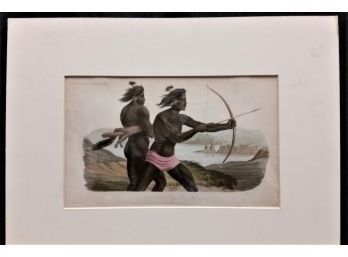 'Hunters Of Bay San Francisco', Aquatint, 1855 Bailliere