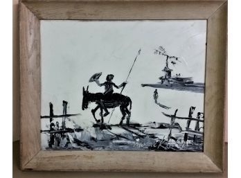 Morris Katz Painting, Don Quixote